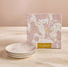 Raqiya 4-Piece Porcelain Appetizer Plate Set - 19 cm