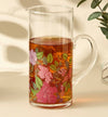 Summer Hot Flower Printed Glass Pitcher - 1.5L