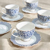 Zahri 32-Piece New Bone China Dinner Set - Serves 6