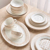 Solena 44-Piece New Bone China Dinner Set - Serves 6