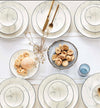 Mermer 18-Piece New Bone China Dinner Set - Serves 6