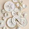 Courtyard 4-Piece New Bone China Appetiser Plate Set - 19 cm
