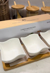 Redtag 4-Pieces Serving Dish with Bamboo Tray