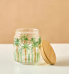 Lifestyle Palm Tree Embossed Glass Canister - 800 ml