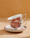 Redtag - White And Pink Floral Print Tea Set