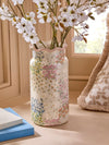 Next - Pastel Maisie Patchwork Spring Floral Ceramic Vase
