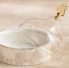 Raqiya Porcelain Date Saucer with Lid - 17.5 cm