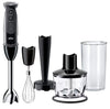 Braun Multi Quick 5, 1000W, 21 Speeds, 0.500L Chopper, 0.600L Beaker, Whisk, Masher, Splash Control, EasyClick System & BPA-
Free Beaker, MQ5237BK, Black