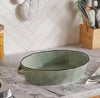 Haldor Speckled Stoneware Oval Baking Dish
41x26x8.3cm -Green