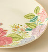 Summer Hot Flower Printed Ceramic Quarter Plate