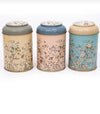 Evle 3-Piece Metal Storage Container Set, 10.5 cm, Botanica erb04u2