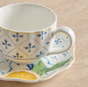 Amico Porcelain Teacup and Saucer Set - 220 ml