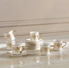 Wadi 12-Piece Porcelain Cup and Saucer Set - 200 ml, Serves 6