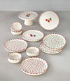 Kitchen Life 11-Piece Cherry Stackable Ceramic Breakfast Set - Serves 6