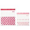 ISTAD Ikea Resealable Bags, Patterned Red/Pink - 2.5/1.2L