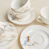 Courtyard 8-Piece- New Bone China Tea Set - 220 ml, Serves 4
