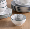 Chloe 18-Piece Porcelain Dinner Set - Serves 6
