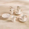 Raqiya 12-Piece Porcelain Espresso Set - 90 ml