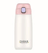 Shaha Stainless Steel Flask, 420ml, Pink/White