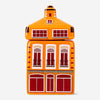 Nordic Ceramic Spice House - Orange and Burgundy