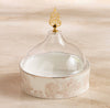 Raqiya Porcelain Date Saucer with Lid - 17.5 cm