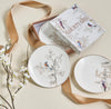 Courtyard 4-Piece New Bone China Appetiser Plate Set - 19 cm