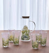 Botanical 7-Piece Glass Jug Set - 1.5 L