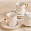 Raqiya 12-Piece Porcelain Cup and Saucer Set - 200 ml