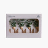 Botanical Leaves 4-Piece Napkin Ring Set - 12 cm