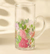 Summer Hot Flower Printed Glass Pitcher - 1.5L