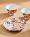 Redtag - White And Pink Floral Print Tea Set