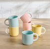 Avalynn 6-Piece New Bone China Mug Set - 350 ml