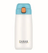 Shaha Stainless Steel Flask, 420ml, Blue/White