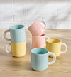 Avalynn 6-Piece New Bone China Mug Set - 350 ml