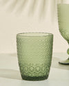 Redtag - Green Textured Glass Tumbler - 300ml