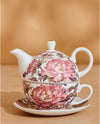 Redtag - White And Pink Floral Print Tea 3 Piece Set
