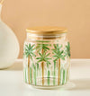 Lifestyle Palm Tree Embossed Glass Canister - 800 ml