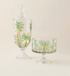 Lifestyle Palm Tree Hand-Painted Serving Bowl - 20x19cm