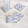 Layal 4-Piece Stoneware Coaster Set - 10x10 cm