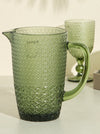 Redtag - Green Textured Glass Jug
