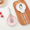 Heart-Shaped Ceramic Spoon Rest, White