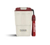 Shaha Stainless Steel Coffee Flask, 380ml, White/Red