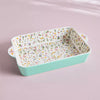 Garden Boho Porcelain Baking Dish - 40x24x7 cm