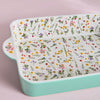 Garden Boho Porcelain Baking Dish - 40x24x7 cm