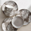 Gris 12-Piece Stoneware Dinner Set - Serves 4