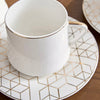 Kimi 12-Piece New Bone China Tea Cup and Saucer Set - 190 ml, Serves 6