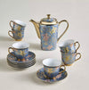 Nora 13-Piece Porcelain Tea Set - 800 ml, Serves 6