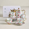 Ivy 13-Piece Porcelain Tea Set - 800 ml, Serves 6