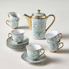Bella 13-Piece Porcelain Tea Set - 800 ml, Serves 6