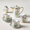 Maya 13-Piece Porcelain Tea Set - 800 ml, Serves 6